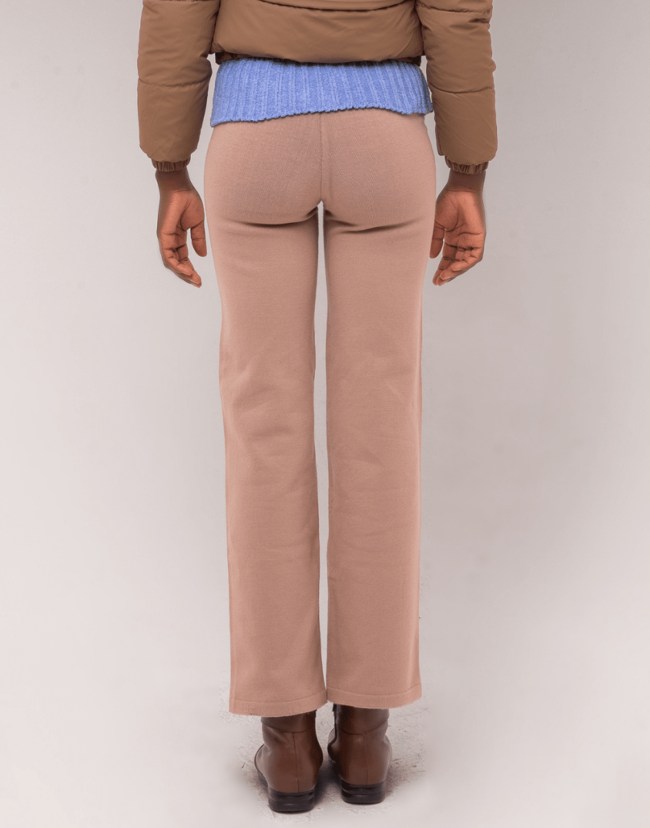 Calça Reta Invernada Bege Bruma - Tricote Modas