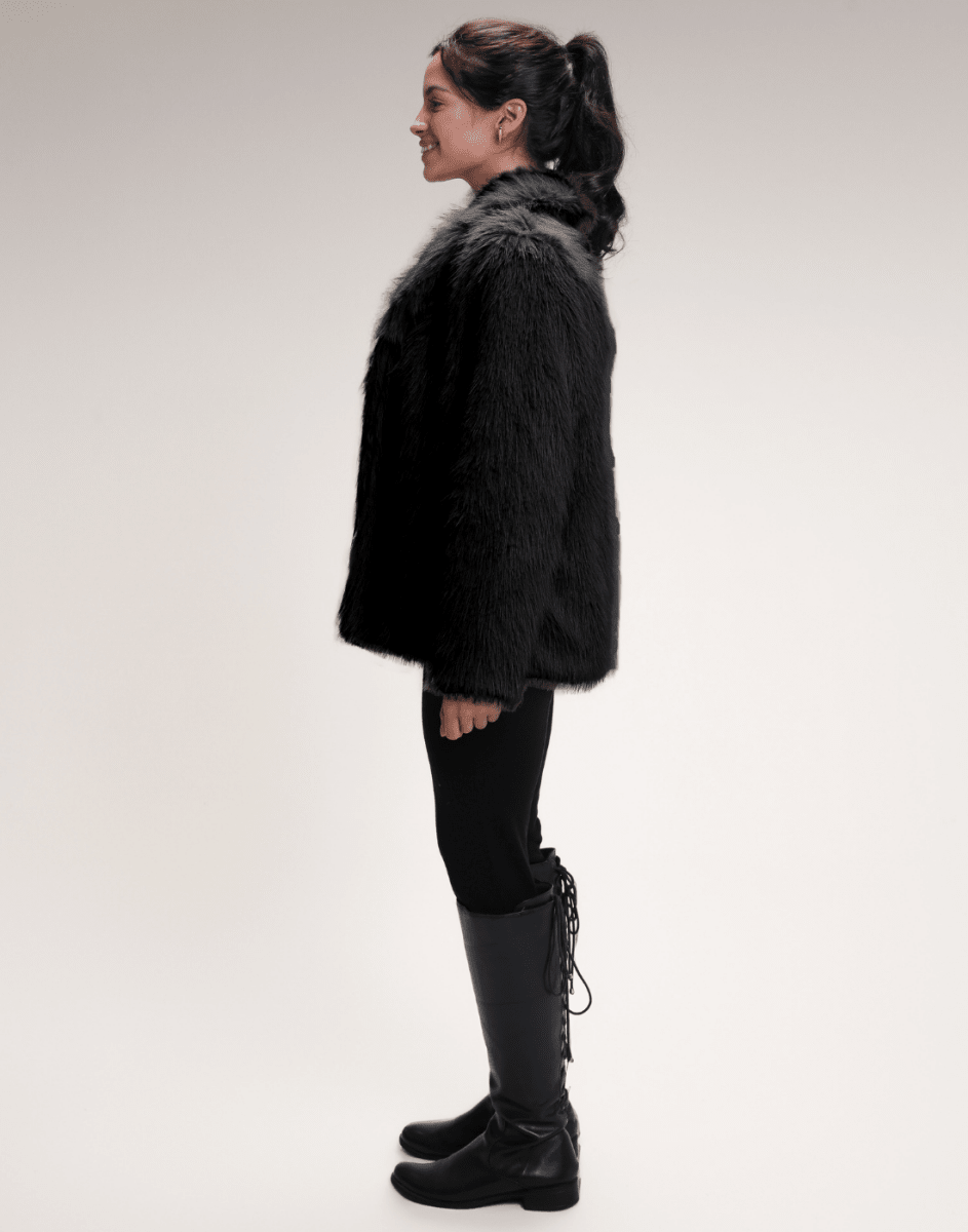 Casaco Fake Fur Lea - Tricote Modas