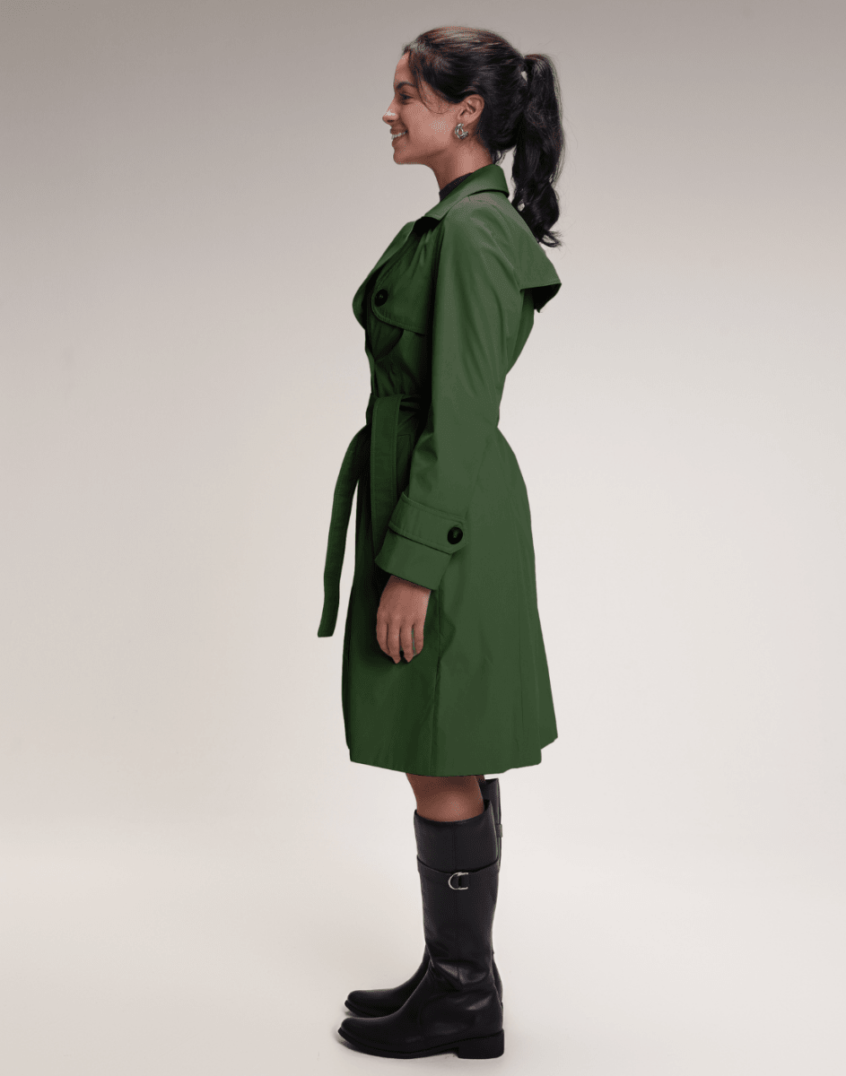 Trench Coat Abbey Verde Highland - Tricote Modas