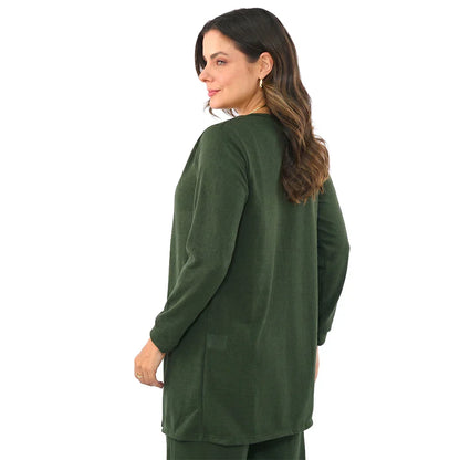 Kit 3 Peças Lanzinha • Pantalona + Blusa + Quimono