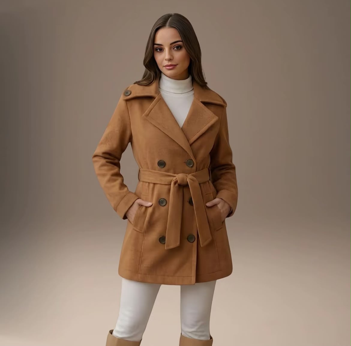 Casaco Sobretudo Blazer Feminino Lã Batida | OFERTA DE INVERNO