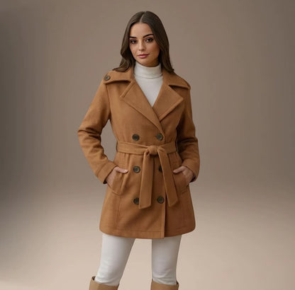 Casaco Sobretudo Blazer Feminino Lã Batida | OFERTA DE INVERNO