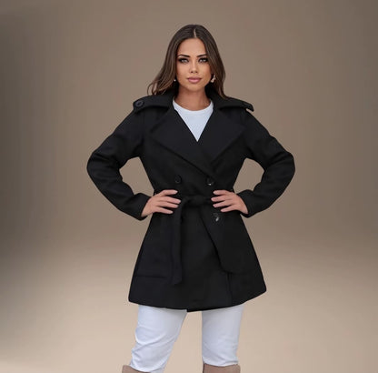 Casaco Sobretudo Blazer Feminino Lã Batida | OFERTA DE INVERNO