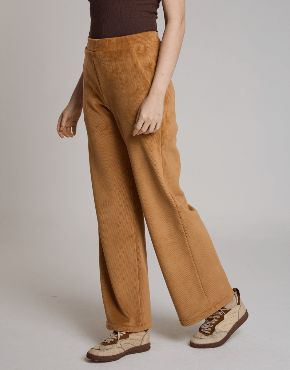 Calça Cotelê Velvet Sky Caramelo - Tricote Modas