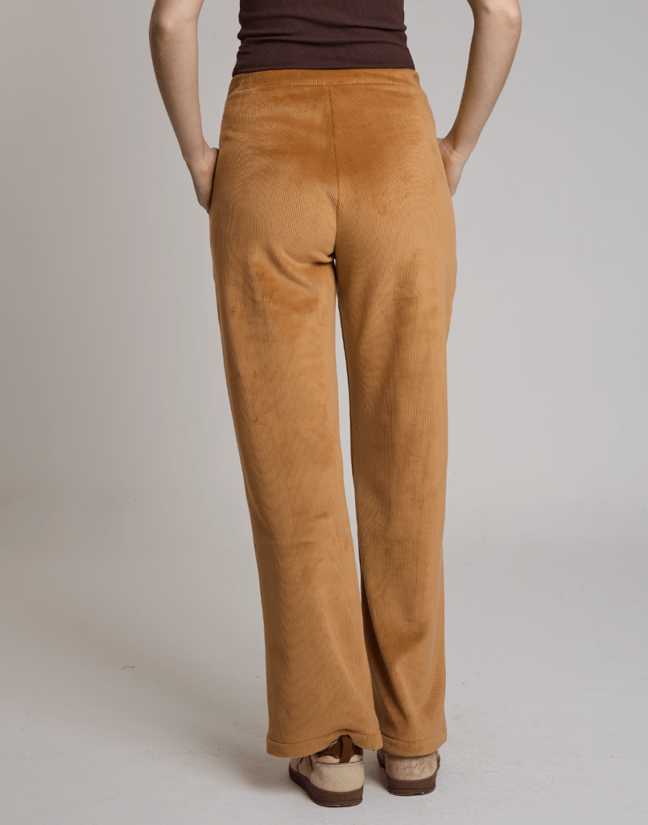 Calça Cotelê Velvet Sky Caramelo - Tricote Modas