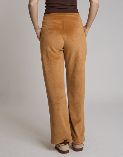 Calça Cotelê Velvet Sky Caramelo - Tricote Modas
