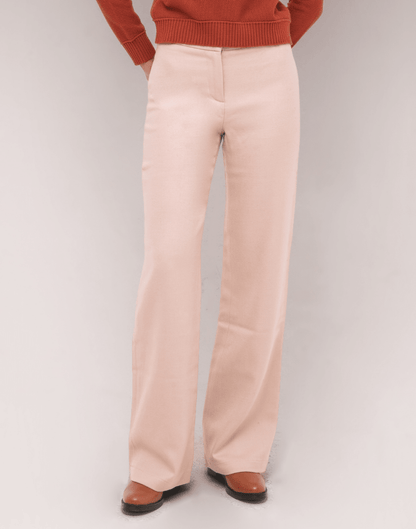 Calça Lã Natural Alezia Bege - Tricote Modas