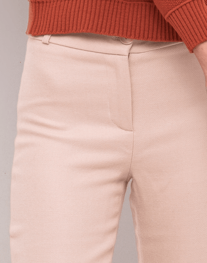 Calça Lã Natural Alezia Bege - Tricote Modas