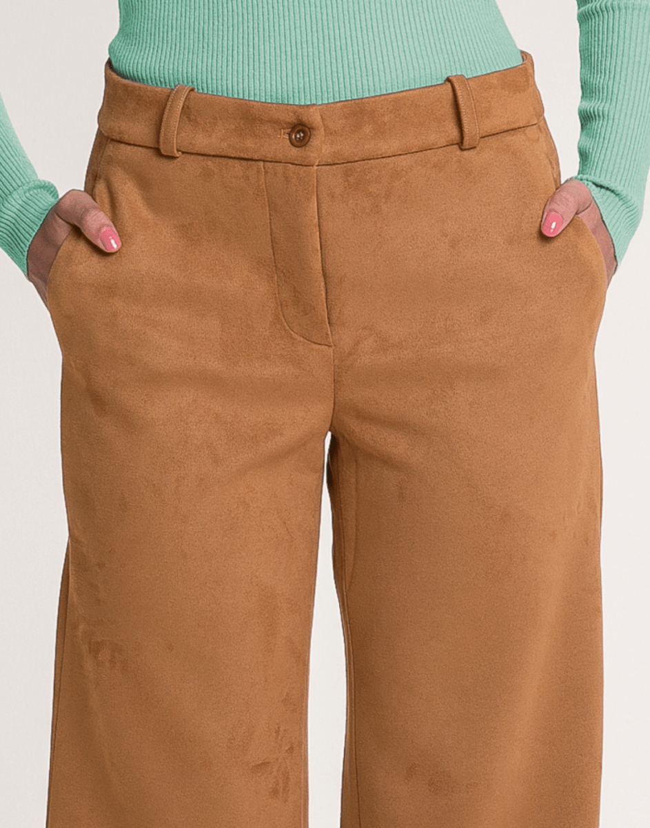 Calça Reta Alpinea Caramelo - Tricote Modas