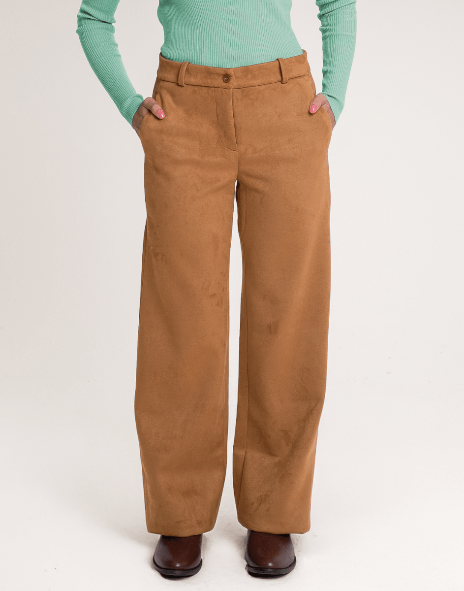 Calça Reta Alpinea Caramelo - Tricote Modas