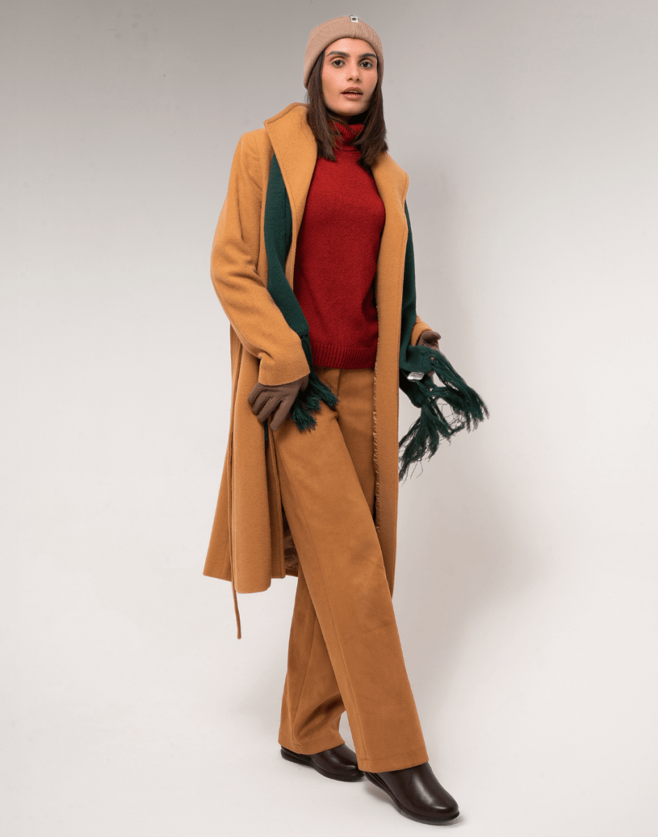 Calça Reta Alpinea Caramelo - Tricote Modas