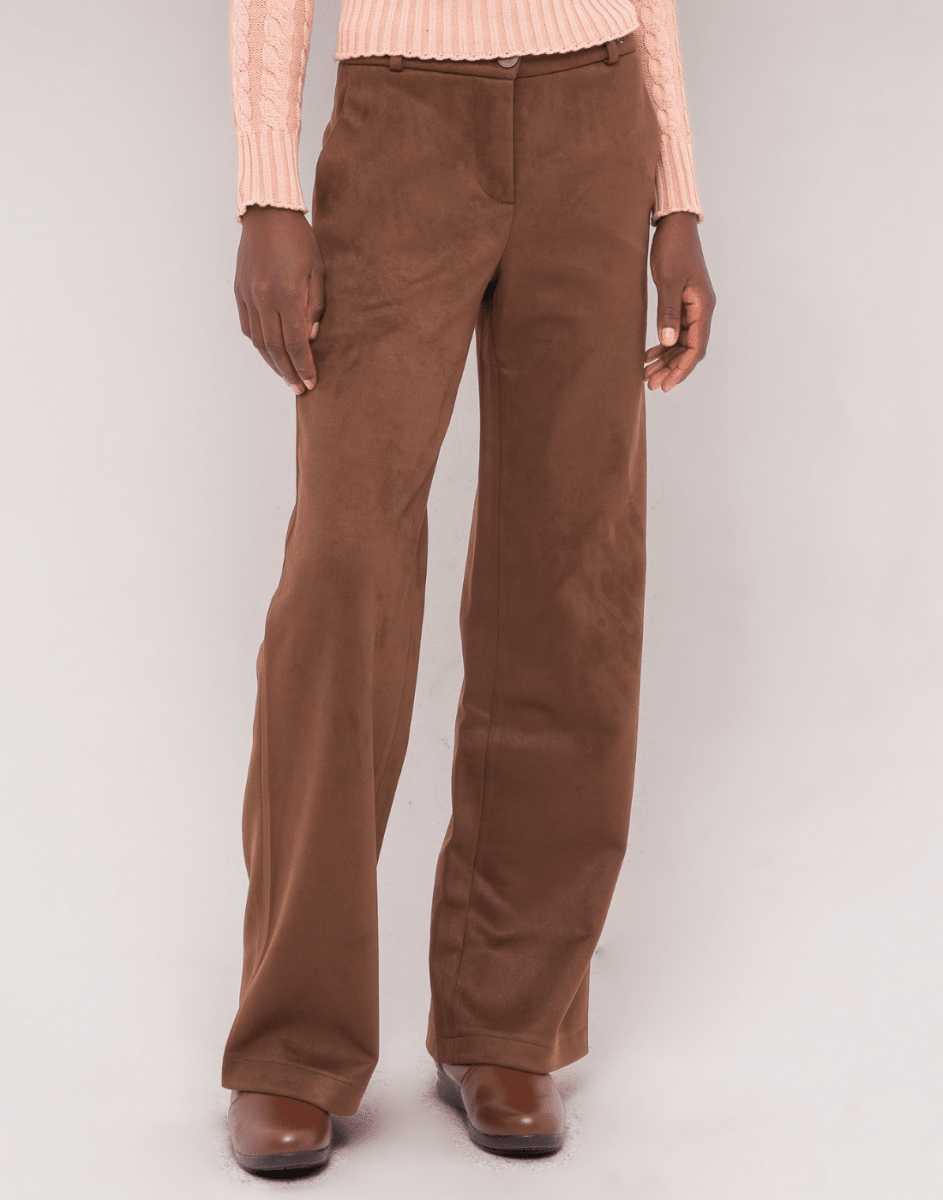 Calça Reta Alpinea Marrom - Tricote Modas