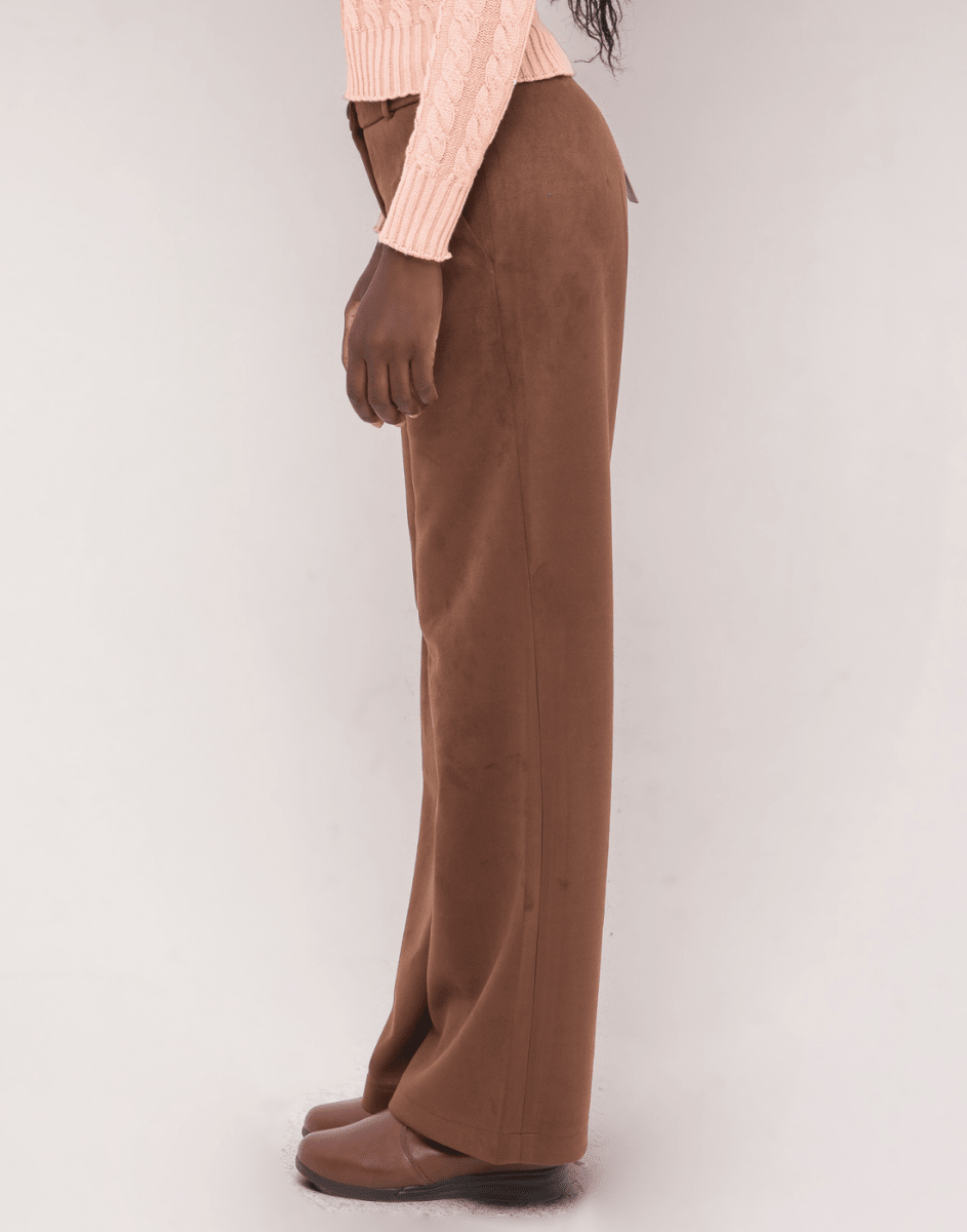 Calça Reta Alpinea Marrom - Tricote Modas