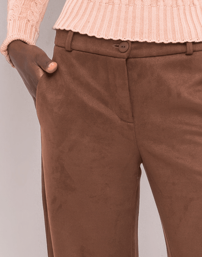 Calça Reta Alpinea Marrom - Tricote Modas