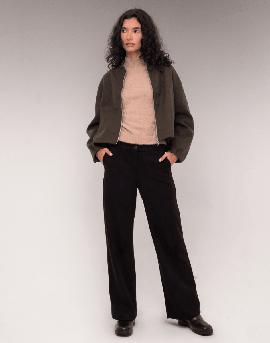 Calça Reta Alpinea Preta - Tricote Modas