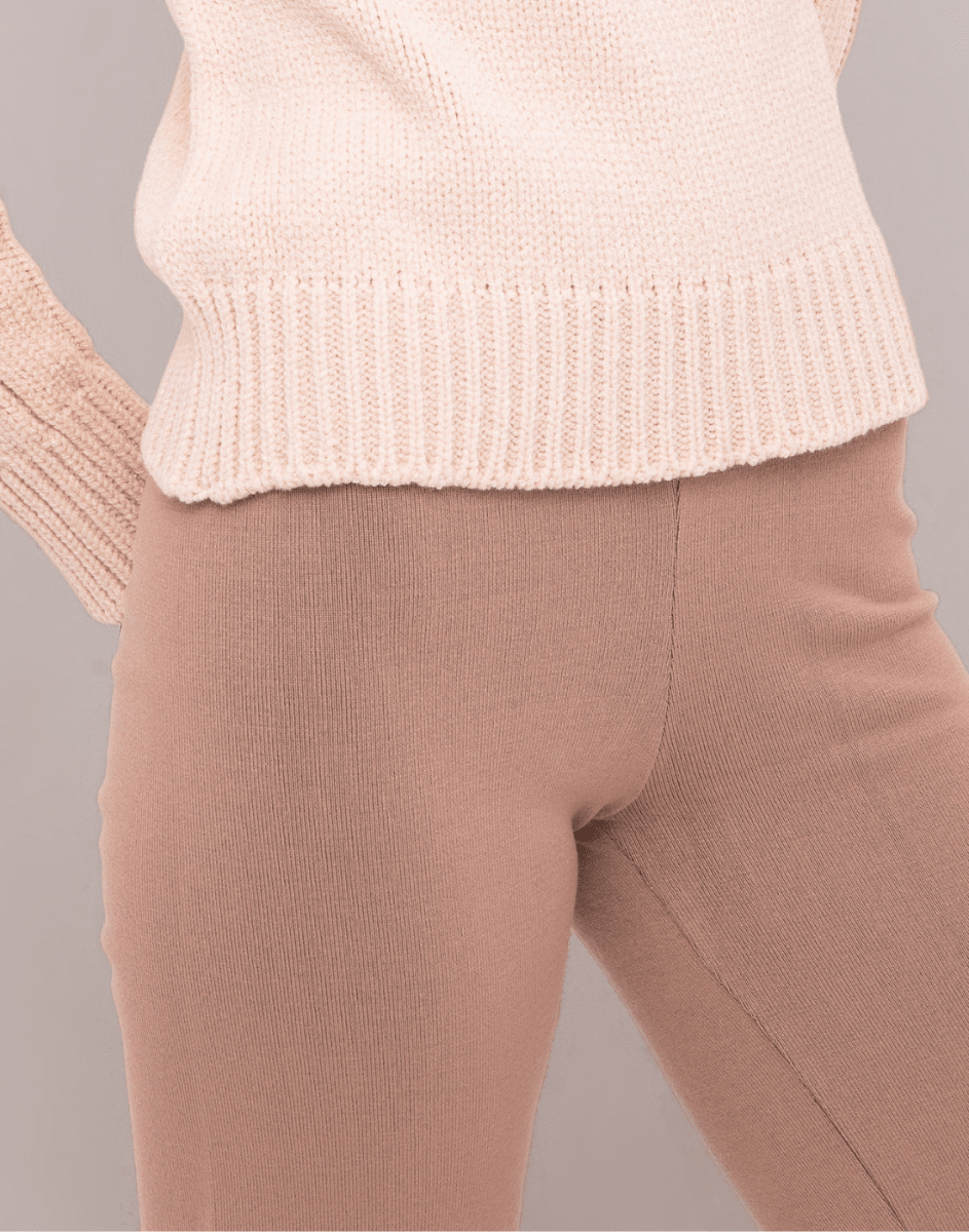 Calça Reta Invernada Bege Bruma - Tricote Modas
