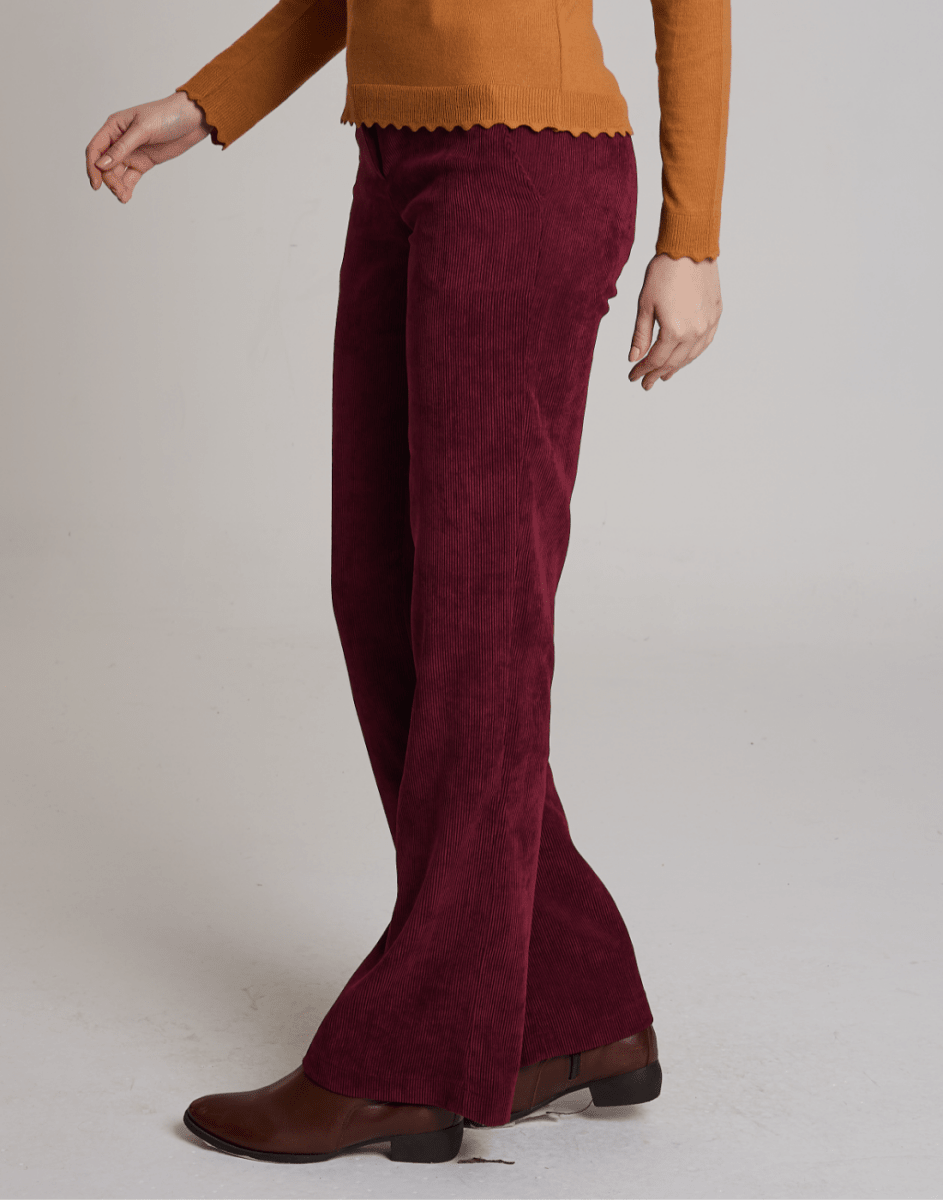 Calça Veludo Cotelê Vinho - Tricote Modas
