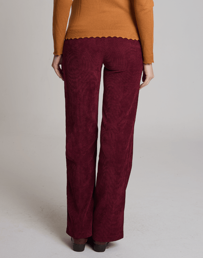 Calça Veludo Cotelê Vinho - Tricote Modas