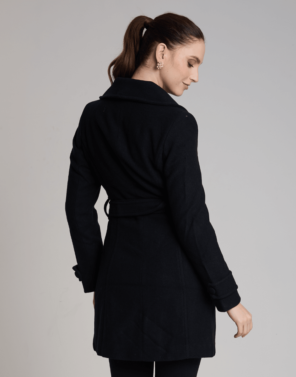 Casaco de Lã Mantova Preto - Tricote Modas