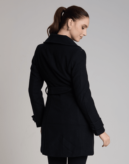 Casaco de Lã Mantova Preto - Tricote Modas