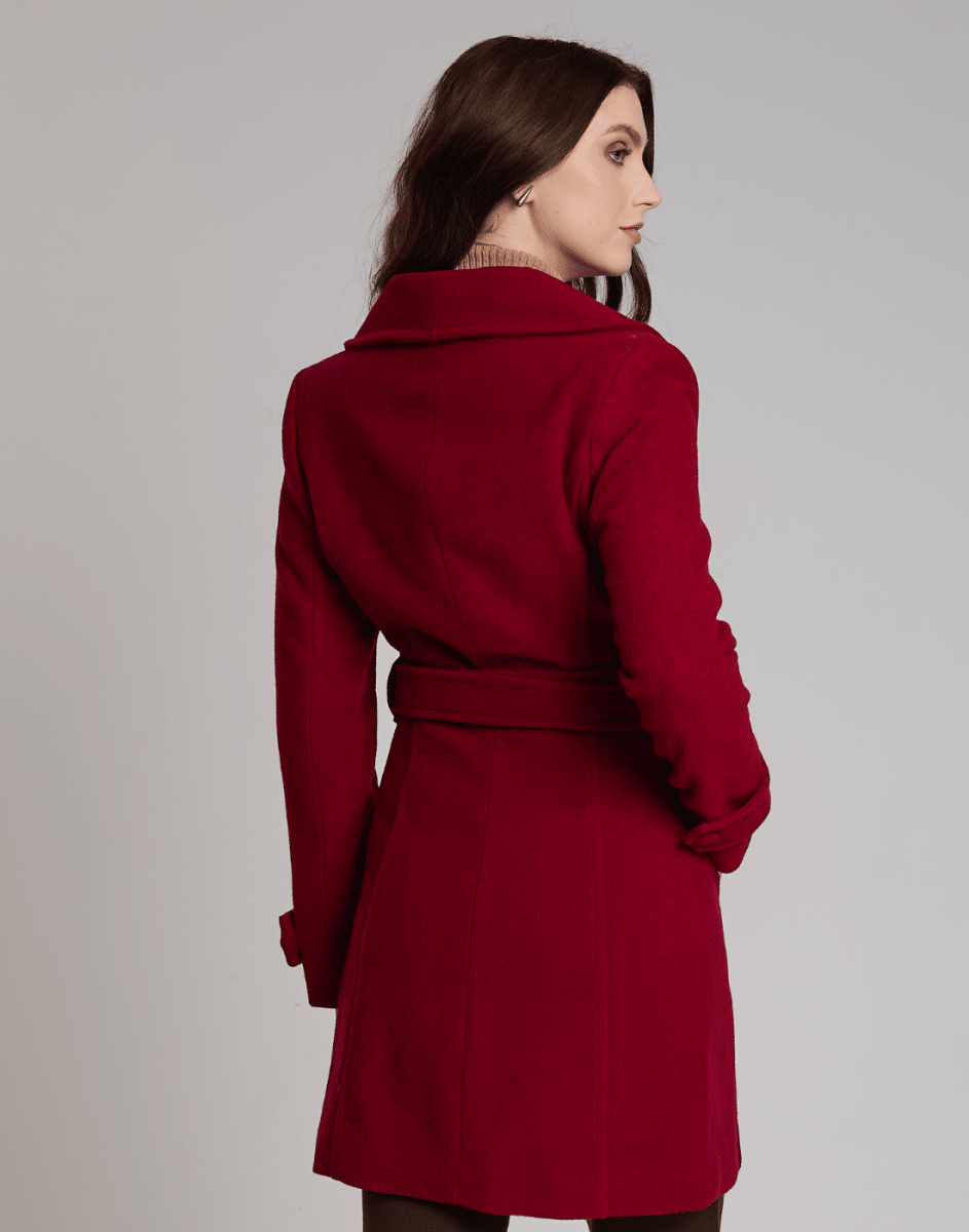 Casaco de Lã Mantova Vermelho - Tricote Modas