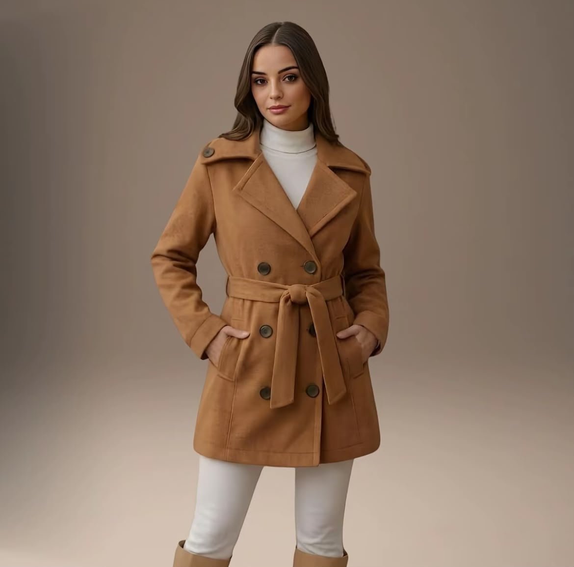 Casaco Sobretudo Blazer Feminino Lã Batida | PREÇO DE LANÇAMENTO - Tricote Modas