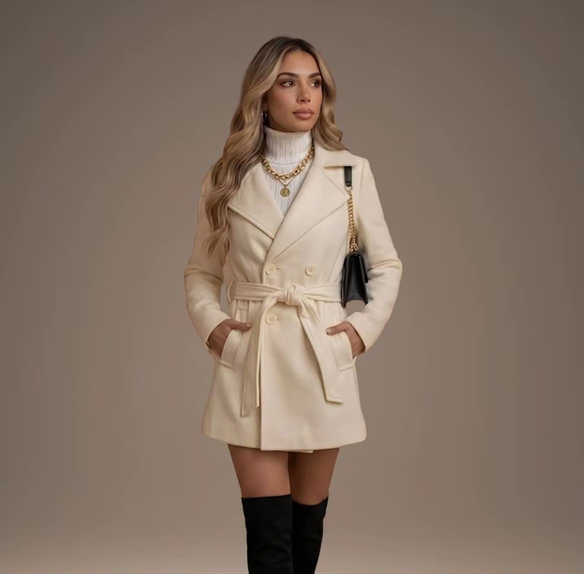 Casaco Sobretudo Blazer Feminino Lã Batida | PREÇO DE LANÇAMENTO - Tricote Modas