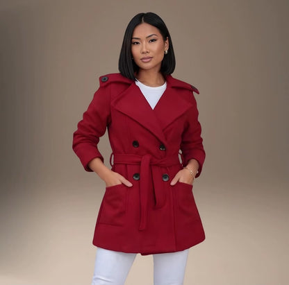 Casaco Sobretudo Blazer Feminino Lã Batida | PREÇO DE LANÇAMENTO - Tricote Modas