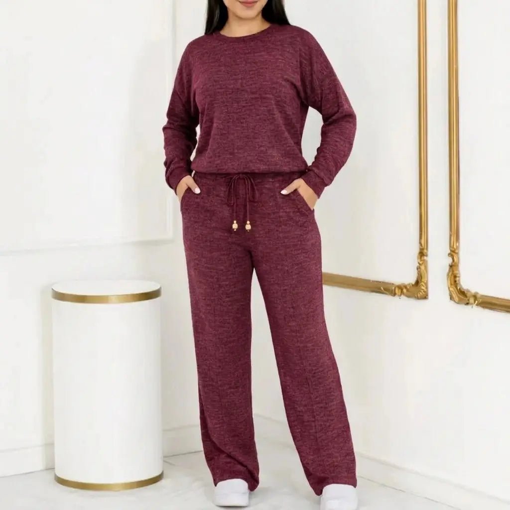 Conjunto Tricot Elegância Premium (Blusa + Calça) | Coleção Inverno - Tricote Modas