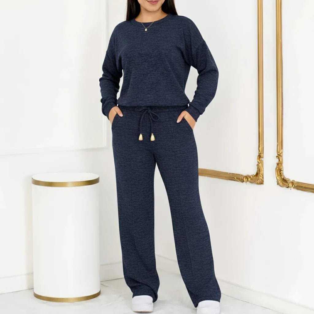 Conjunto Tricot Elegância Premium (Blusa + Calça) | Coleção Inverno - Tricote Modas
