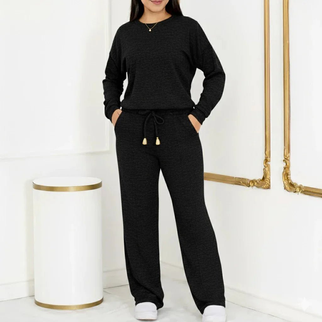 Conjunto Tricot Elegância Premium (Blusa + Calça) | Coleção Inverno - Tricote Modas