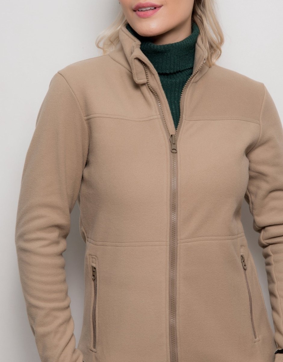 Jaqueta Fleece 280g/m² Winter Explorer Bege - Tricote Modas