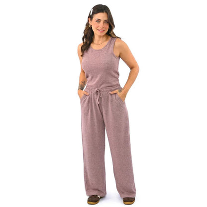Kit 3 Peças Lanzinha • Pantalona + Blusa + Quimono - Tricote Modas