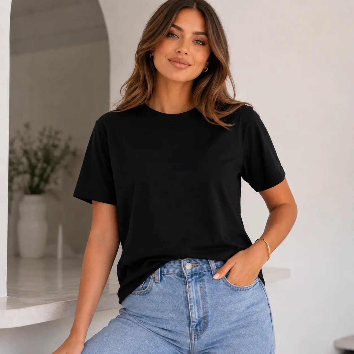 Camiseta T-Shirt Feminina Preta