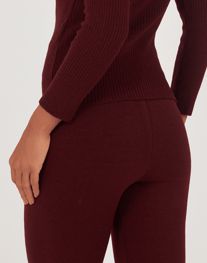 Legging Invernada Dupla Bordeaux - Tricote Modas