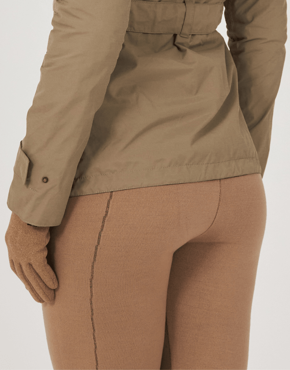 Legging Tricot Invernada Stripe Bege Bruma - Tricote Modas