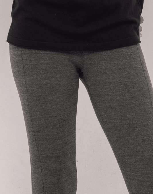 Legging Tricot Invernada Stripe Chumbo Mescla - Tricote Modas