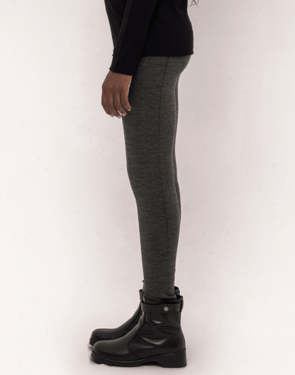 Legging Tricot Invernada Stripe Chumbo Mescla - Tricote Modas