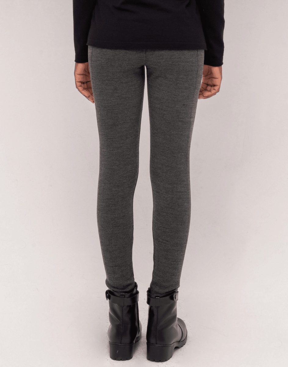 Legging Tricot Invernada Stripe Chumbo Mescla - Tricote Modas