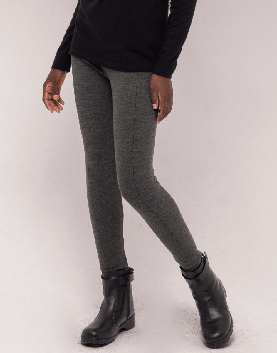 Legging Tricot Invernada Stripe Chumbo Mescla - Tricote Modas