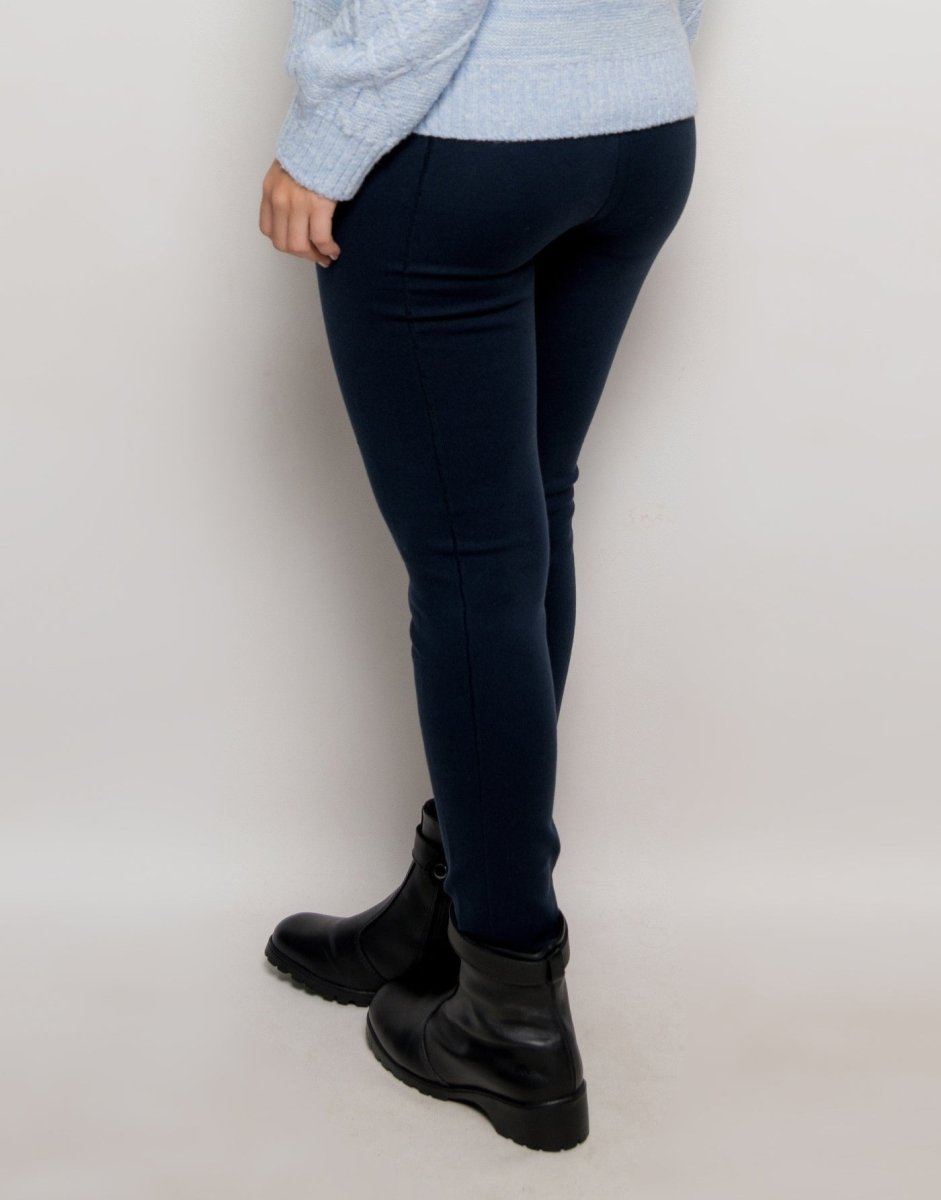 Legging Tricot Invernada Stripe Marinho - Tricote Modas