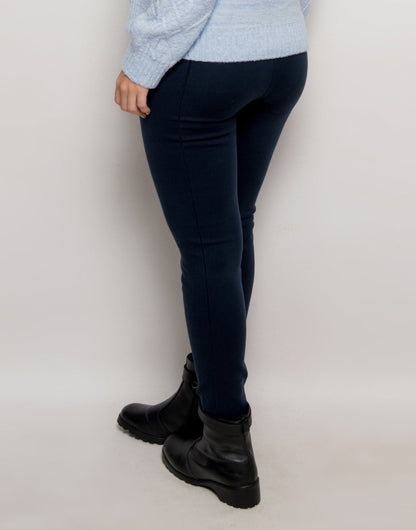 Legging Tricot Invernada Stripe Marinho - Tricote Modas