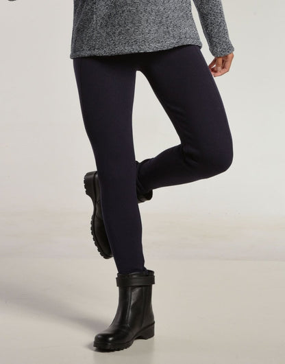 Legging Tricot Invernada Stripe Marinho - Tricote Modas