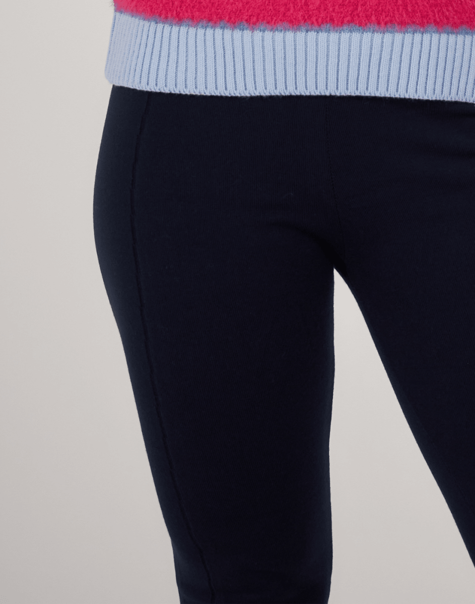 Legging Tricot Invernada Stripe Marinho - Tricote Modas