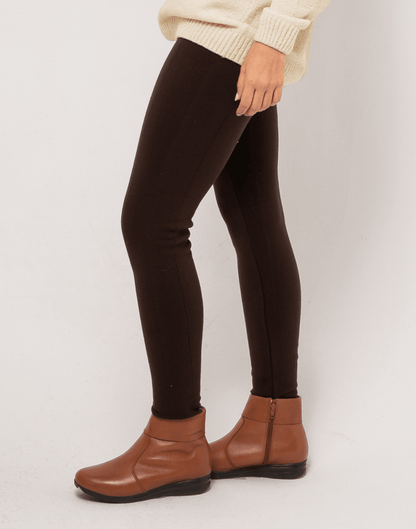 Legging Tricot Invernada Stripe Marrom - Tricote Modas