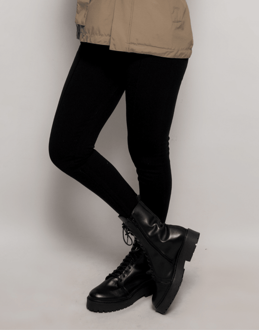 Legging Tricot Invernada Stripe Preta - Tricote Modas