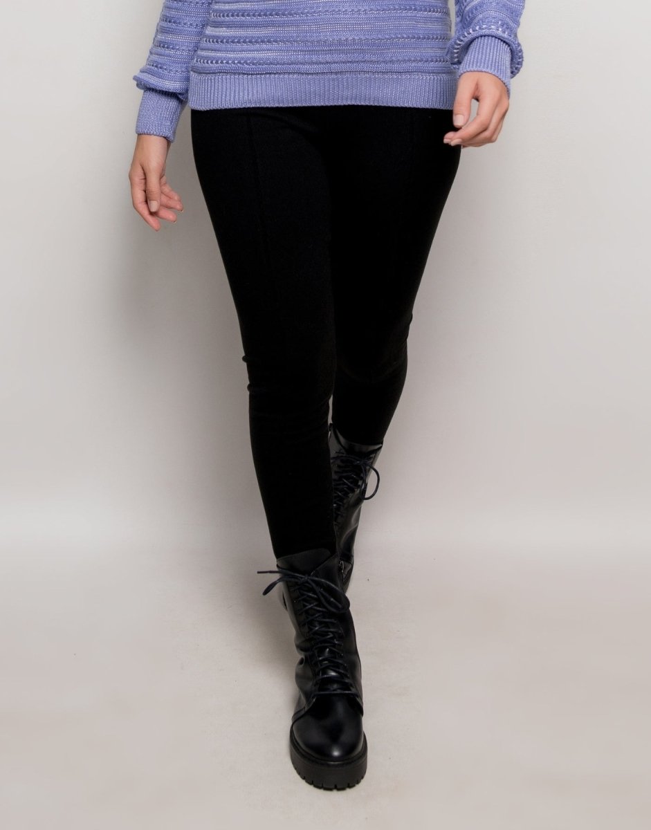 Legging Tricot Invernada Stripe Preta - Tricote Modas
