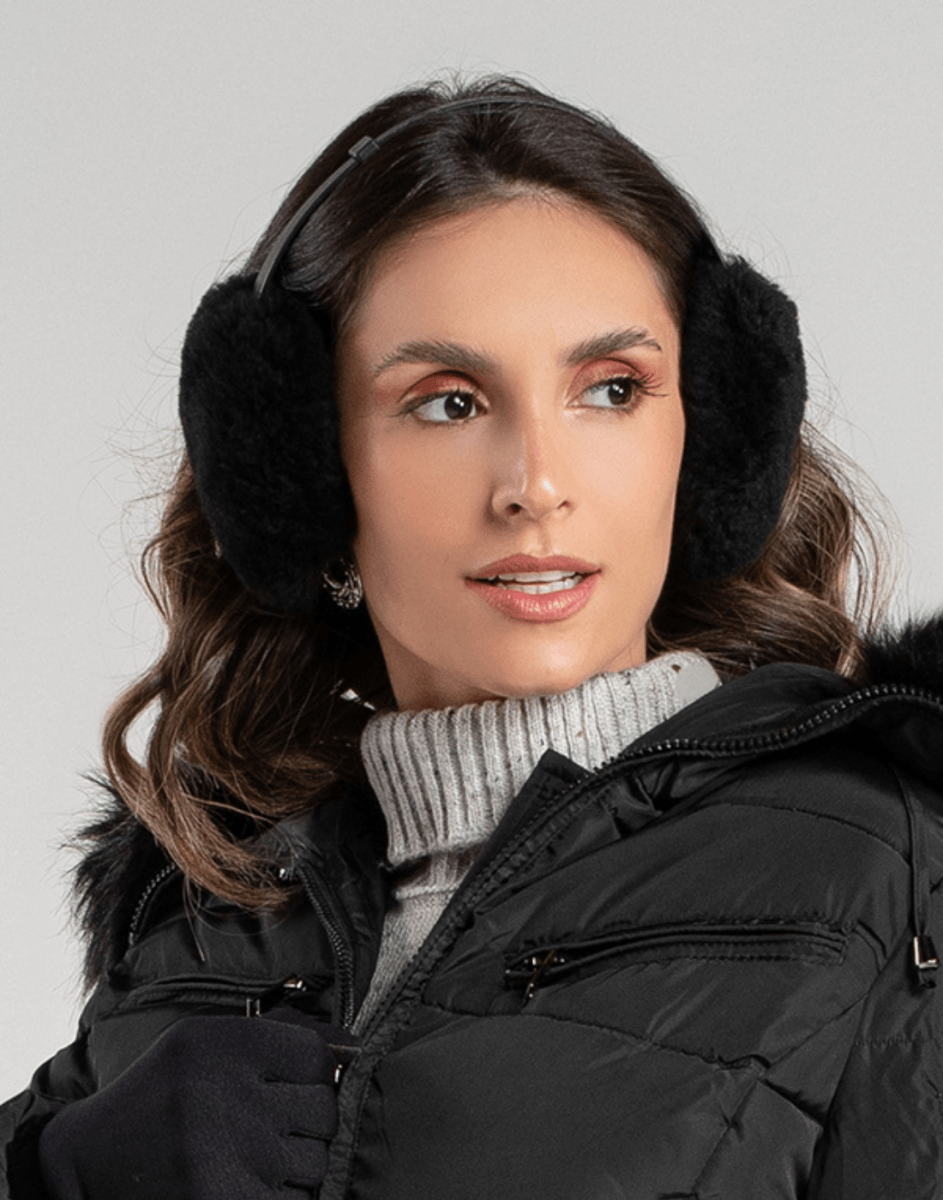 Protetor de Orelhas Sibéria Preto - Tricote Modas