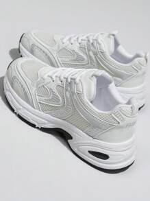 Sodalemon Novos Tênis Esportivos Casuais Femininos Estilo Preppy Tênis Chunky - Tricote Modas