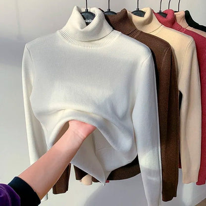 Suéter Peluciado Gola Alta Feminino - Tricote Modas
